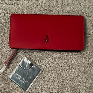 Simply Vera Vera Wang Vibrant Red Vegan Leather Wallet